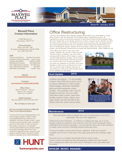Office Restructuring - Kirtland Family Housing