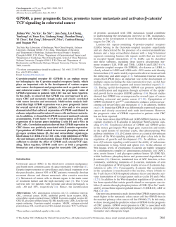 GPR48, a poor prognostic factor, promotes tumor metastasis and