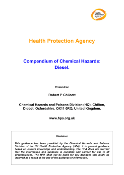 Health Protection Agency - World Health Organization