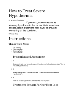 How to Treat Severe Hypothermia
