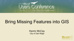 Bring Missing Features into GIS