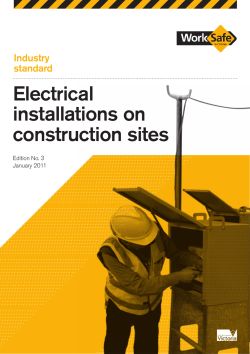 Electrical installations on construction sites