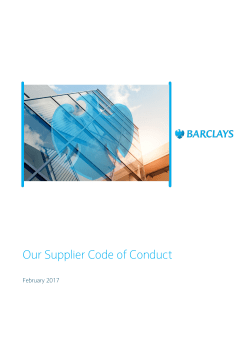 Supplier Code of Conduct.