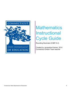 5 - Connecticut Core Standards