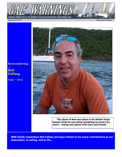 Bob Falisey - Women`s Sailing Association of Santa Monica Bay