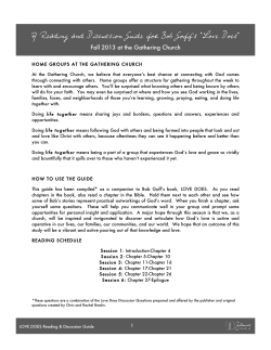 A Reading and Discussion Guide for Bob Goff`s “Love Does”