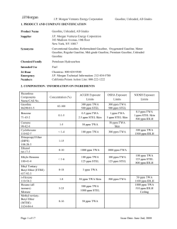 Gasoline, Unleaded, All Grades