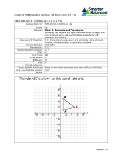 SBAC - Sample Items - Grade 8 Math