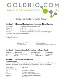 SDS (MSDS) - 5-Bromo-6-chloro-3-indoxyl caprylate