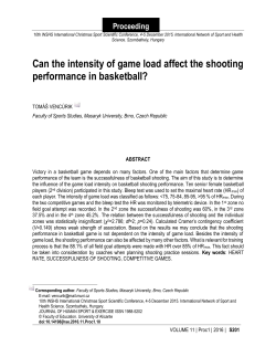 Can the intensity of game load affect the shooting performance in