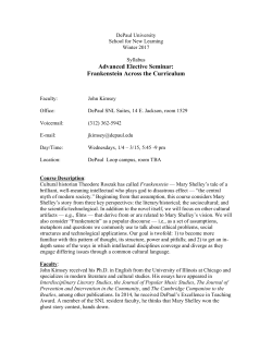 Frankenstein Across the Curriculum - Kimsey