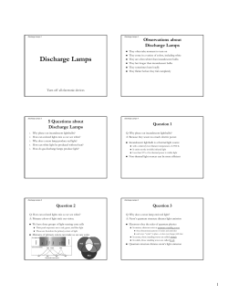 Discharge Lamps