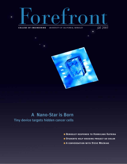 Fall 2005 - Berkeley Engineering - University of California, Berkeley