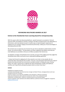 here - Advancing Healthcare Awards