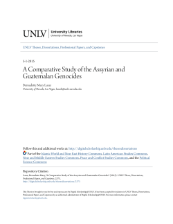 A Comparative Study of the Assyrian and Guatemalan Genocides