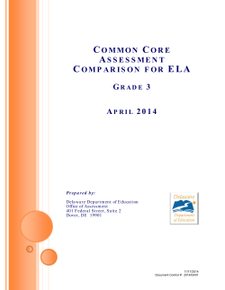 DCAS&ndash;Common Core Comparison for Literary Items &ndash; Grade 3