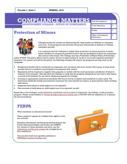 COMPLIANCE MATTERS Title IX Compliance