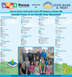 sponsored by Acrostic Poems of our Favorite Book Characters