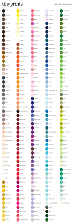 CUSTOMIZATION COLORS