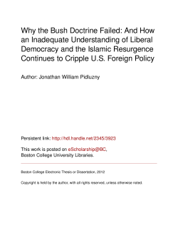 Why the Bush Doctrine Failed: And How an