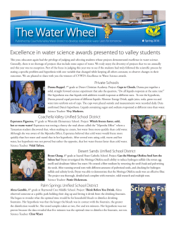 The Water Wheel - Coachella Valley Water District