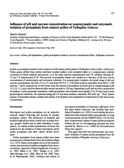 Influence of pH and sucrose concentration on nonenzymatic and