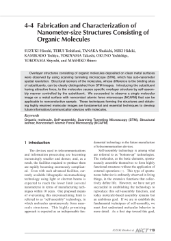 4-4 Fabrication and Characterization of Nanometer