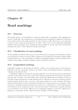 Road markings
