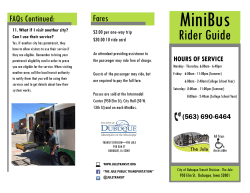 Minibus - City of Dubuque