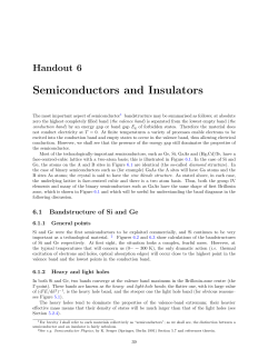 Semiconductors and Insulators