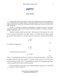 ppmv - Colorado State University