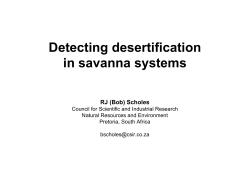 Desertification monitoring