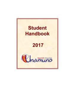 Student HandBook - Spanish Courses Unamuno