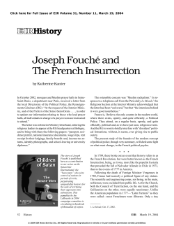 Joseph Fouch&eacute; and the French Insurrection