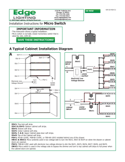 A Typical Cabinet Installation Diagram