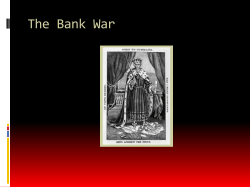 The Bank War
