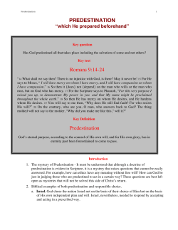 704 Sal. Predestination
