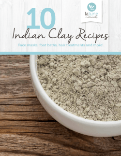 lalune naturals Indian Clay Recipes