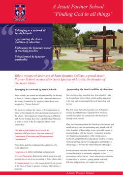 A Jesuit Partner School &ldquo;Finding God in all things&rdquo;