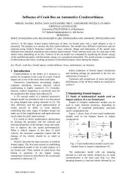 Influence of Crash Box on Automotive Crashworthiness