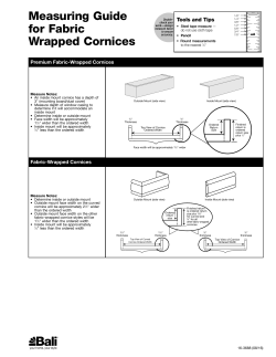 Measuring Guide for Fabric Wrapped Cornices
