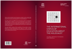 The International status of education about the Holocaust