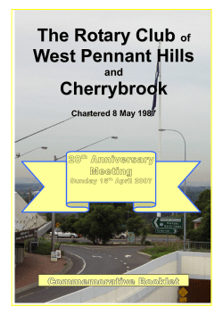 The Rotary Club West Pennant Hills Cherrybrook