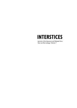 this PDF file - Interstices: Journal of Architecture and