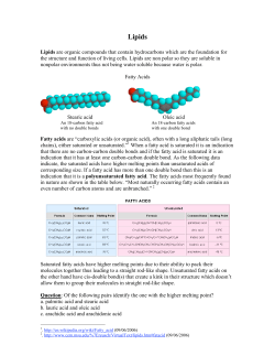 Lipids - UCLA Chemistry and Biochemistry