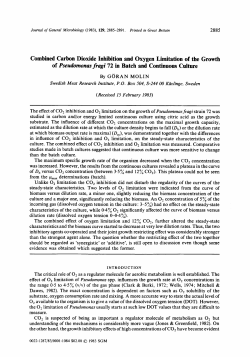 Combined Carbon Dioxide Inhibition and Oxygen