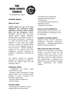 Anti Doping Anabolic