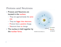 Protons and Neutrons