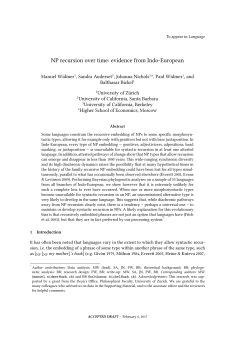 NP recursion over time: evidence from Indo
