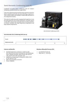 128 Semi-Hermetic Condensing Units KL